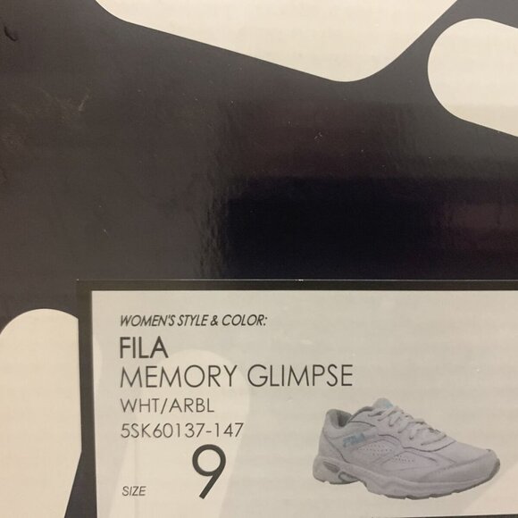 Size 9 Women Shoes FILA Memory Glimpse White/ARBL - Picture 6 of 6